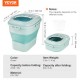 Buy Food Storage Container 25L Capacity Collapsible Rice Food Container PP & TRP Rice Bucket Airtight Pet Food Storage Box with Wheels