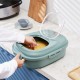 Buy Food Storage Container 25L Capacity Collapsible Rice Food Container PP & TRP Rice Bucket Airtight Pet Food Storage Box with Wheels