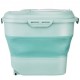 Buy Food Storage Container 25L Capacity Collapsible Rice Food Container PP & TRP Rice Bucket Airtight Pet Food Storage Box with Wheels