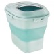 Buy Food Storage Container 25L Capacity Collapsible Rice Food Container PP & TRP Rice Bucket Airtight Pet Food Storage Box with Wheels