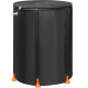 Barril de Lluvia Plegable Colector de Lluvia 379L Gran Capacidad PVC Negro