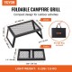 Buy Folding Campfire Grill 458x305x205mm Portable Steel Camping Fire Grill Campfire Cooking Equipment with Carry Bag with Legs Outdoor Cooking Grill