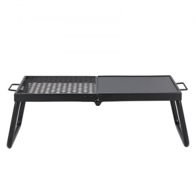 VEVOR Parrilla Plegable para Fogata 57x28,5x23 cm Parrilla Portátil de Acero para Fuego de Campamento Equipo de Cocina para Fogata con Bolsa de Transporte con Patas Parrilla para Cocinar al Aire Libre