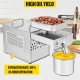 Koop Automatische oliepers, 500 W 220 V 60 Hz oliepersmachine, snelheid 2,7 - 6,3 kg/u roestvrijstalen olie-extractor voor pindanoten, sesamzaad, maïs, sojabonen