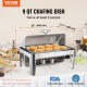 Buy 8.5L Food Warmer Buffet Fuel Warmer Flip Top Stainless Steel Food Warmer with 1 Tongs Keeps Warm for Self-Service Buffet Hotel Catering