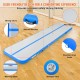 Comprar Colchoneta Inflable de Gimnasia de 10 cm de Grosor, Pista de Acrobacia con Bomba eléctrica, Colchoneta de Entrenamiento para Uso doméstico/Gimnasio/Yoga/animadoras/Playa/Parque/Agua, 4 m, Azul