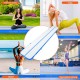 Comprar Colchoneta Inflable de Gimnasia de 10 cm de Grosor, Pista de Acrobacia con Bomba eléctrica, Colchoneta de Entrenamiento para Uso doméstico/Gimnasio/Yoga/animadoras/Playa/Parque/Agua, 6 m, Azul