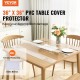 Buy Square Clear Tablecloth 36x36 Inch PVC Table Cover 1.5mm Thickness with Rounded Corners Waterproof Table Protector 18x12 Inch Cut to Size for Dining Room Kitchen Restaurant