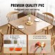 Buy Square Clear Tablecloth 36x36 Inch PVC Table Cover 1.5mm Thickness with Rounded Corners Waterproof Table Protector 18x12 Inch Cut to Size for Dining Room Kitchen Restaurant