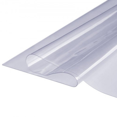 VEVOR Mantel Transparente Rectángulo 45,7x92,5 cm Mantel de PVC para Mesa Espesor de 1,5mm con Esquinas Redondeadas Protector de Mesa Impermeable 45x30cm Corta a Medida para Comedor Cocina Restaurante