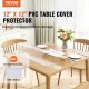 Buy Square Clear Tablecloth 30.5x30.5cm PVC Table Cover 1.5mm Thickness with Rounded Corners Waterproof Table Protector 45x30cm Cut to Size for Dining Room Kitchen Restaurant