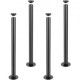 Buy Table Legs 4 Pack Adjustable Desk Legs 711mm Load Capacity 544kg Solid Steel Quick Installation Heavy Duty Furniture Legs for DIY Home Office Dining Room, Black