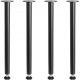 Buy Table Legs 4 Pack Adjustable Desk Legs 711mm Load Capacity 544kg Solid Steel Quick Installation Heavy Duty Furniture Legs for DIY Home Office Dining Room, Black