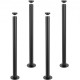 Buy Table Legs 4 Pack Adjustable Desk Legs 762mm Load Capacity 544kg Solid Steel Quick Installation Heavy Duty Furniture Legs for DIY Home Office Dining Room, Black