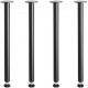 Buy Table Legs 4 Pack Adjustable Desk Legs 762mm Load Capacity 544kg Solid Steel Quick Installation Heavy Duty Furniture Legs for DIY Home Office Dining Room, Black