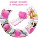 Comprar Juego de colchoneta y rodillo de gimnasia inflable, pista de acrobacia con bomba eléctrica, entrenador de flexión de espalda, equipo de gimnasia para uso en el hogar/gimnasio/yoga, Rosa