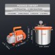 Buy Gallon Vacuum Chamber Kit & 100L/min Pump Vacuum Degassing Chamber Kit with Tempered Glass Lid, Single Stage Vacuum Pump with 250ml Oil Bottle