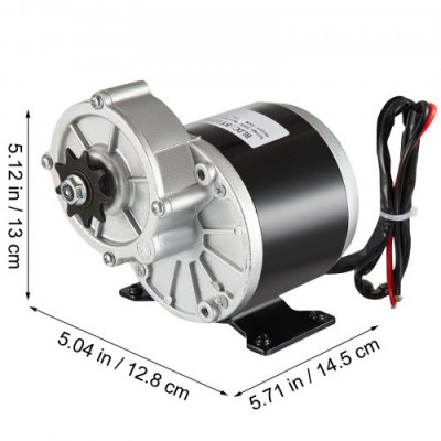 Motor Eléctrico Cepillado 24V 350W Reducción de Engranaje DC Go Karts E-Bike