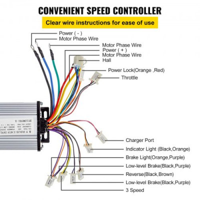 Motor sin Escobillas Motor Eléctrico para Go Kart 48V 2000W Motor con Controlador Perfecto para Scooter Eléctrico, Bicicleta Eléctrica, Bicicleta Eléctrica y Scooter Electrónico Etc.