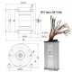 Kaufen Sie Bürstenloser Motorsatz mit Controller, 48 V, 2000 W, Gleichstrom-Elektromotor, 34 A, 4300 U/min, Hochgeschwindigkeits-Bürstenloser Motor-Umrüstsatz, 2,71 PS, für Kart, Roller, Elektrofahrrad