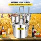 Buy Distill Alcohol Water Distiller 13.2 Gallon (50 L) Still for Home Distillation 2 Barrels Stainless Steel Coil for