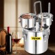 Buy Distill Alcohol Water Distiller 13.2 Gallon (50 L) Still for Home Distillation 2 Barrels Stainless Steel Coil for