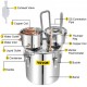 Buy Distill Alcohol Water Distiller 13.2 Gallon (50 L) Still for Home Distillation 2 Barrels Stainless Steel Coil for