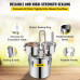 Destilar Alcohol Destilador de Agua 12,3 L Máquina para el Agua Destilada Casera Destilación Filtro Purificador Acero Inoxidable
