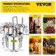 Buy Distill Alcohol Water Distiller 21L Homemade Distilled Water Machine Distillation Filter Purifier Stainless Steel