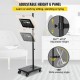 Buy Book Stand for Reading 40 x 28 x 120 cm Book Stand Holder Capacity 15 kg Book Stand Iron Material with Swing Panel and Swivel Casters with Brakes