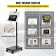 Buy Book Stand for Reading 40 x 28 x 120 cm Book Stand Holder Capacity 15 kg Book Stand Iron Material with Swing Panel and Swivel Casters with Brakes