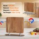 Koop Magnetisch messenblok 26 cm dubbelzijdig magnetisch messenbord acaciahout messenhouder multifunctionele houder voor messen, keukengerei, keukengereedschap, restaurant