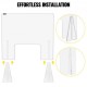 Buy Acrylic Counter Screen Protector 60 x 60 cm Sneeze Guard 20 x 30.6 cm Transaction Window, 2.2 kg Acrylic Screen Protector for Clinics, Hotels, Banks