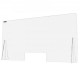 Buy Acrylic Counter Screen Shield, 60 x 120 cm Sneeze Guard, 11.5 x 35.6 cm Transaction Window Acrylic Screen Protector for Clinics, Hotels, Banks