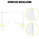 Buy Acrylic Counter Screen Shield, 60 x 120 cm Sneeze Guard, 11.5 x 35.6 cm Transaction Window Acrylic Screen Protector for Clinics, Hotels, Banks