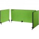 Buy Green Office Privacy Panel 152x61cm 3 Panels Desk Divider Panel Thickness 20mm Suitable Desk Thickness 10-35mm Desk Privacy Panel for Offices Classrooms