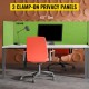 Comprar Painel de privacidade de escritório verde 152x61cm Painel divisor de mesa com 3 painéis Espessura 20mm Espessura adequada da mesa 10-35mm Painel de privacidade de mesa para salas de aula de escritórios