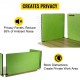 Comprar Painel de privacidade de escritório verde 152x61cm Painel divisor de mesa com 3 painéis Espessura 20mm Espessura adequada da mesa 10-35mm Painel de privacidade de mesa para salas de aula de escritórios