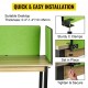 Buy Green Office Privacy Panel 152x61cm 3 Panels Desk Divider Panel Thickness 20mm Suitable Desk Thickness 10-35mm Desk Privacy Panel for Offices Classrooms