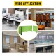 Buy Green Office Privacy Panel 152x61cm 3 Panels Desk Divider Panel Thickness 20mm Suitable Desk Thickness 10-35mm Desk Privacy Panel for Offices Classrooms