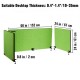 Buy Green Office Privacy Panel 152x61cm 3 Panels Desk Divider Panel Thickness 20mm Suitable Desk Thickness 10-35mm Desk Privacy Panel for Offices Classrooms