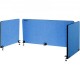 Buy Navy Blue Office Privacy Panel 152x61 cm 3 Panels Desk Divider Panel Thickness 20mm Desk Thickness 10-35mm Desk Privacy Panel for Offices Classrooms