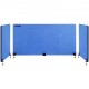 Comprar Painel de privacidade de escritório azul marinho 152x61 cm 3 painéis Espessura do painel divisor de mesa 20 mm Espessura da mesa 10-35 mm Painel de privacidade de mesa para escritórios Salas de aula