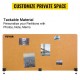 Comprar Painel de privacidade de escritório amarelo 152x61 cm 3 painéis Espessura do painel divisor de mesa 20mm Espessura de mesa adequada 10-35mm Painel de privacidade de mesa para sala de aula de escritório