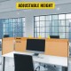 Buy Yellow Office Privacy Panel 152x61 cm 3 Panels Desk Divider Panel Thickness 20mm Suitable Desk Thickness 10-35mm Desk Privacy Panel for Office Classroom