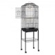 Buy Bird Flight Cage 46 x 36 x 152.4 cm Metal Bird Cage with Side Handle Portable Safe Door Removable Tray Perches Feeders for Small Birds Cockatiels Parrots