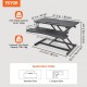 Buy Standing Desk Converter 80x40cm Height Adjustable Lift Table 14-51cm with 79.5x30cm Keyboard Tray 20kg Capacity Laptop Stand Sit Stand for PC Monitor