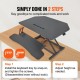 Buy Standing Desk Converter 91.5x60cm Adjustable Height Lift Table 14-51cm with 91.5x30cm Keyboard Tray 20kg Capacity Laptop Stand Sit Stand for PC Monitor