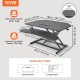 Buy Standing Desk Converter 91.5x60cm Adjustable Height Lift Table 14-51cm with 91.5x30cm Keyboard Tray 20kg Capacity Laptop Stand Sit Stand for PC Monitor