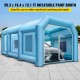 Carpa Hinchable Cabina de Pintura Inflable 12x5x4m Anti-UV para Autos Coche